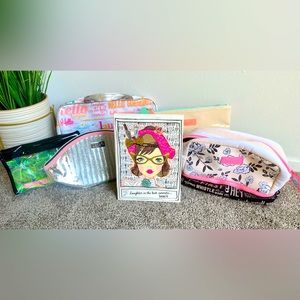 Benefit Cosmetic Travel Cases in SIX Varieties and Complimentary Travel Mirror